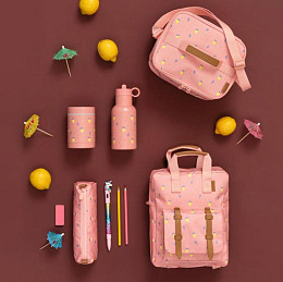 Рюкзак Fresk "Спелые Фрукты", розовый, маленький, водонепроницаемый