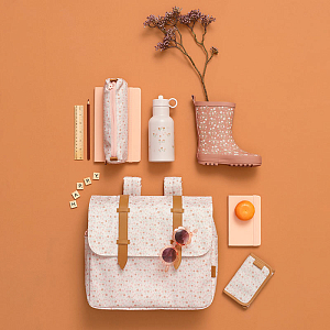 Бутылка-термос для напитков Fresk "Цветочная Лужайка", молочная, 350 мл