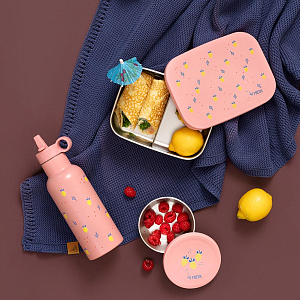 Бутылка-термос для напитков Fresk "Спелые Фрукты", розовая, 500 мл