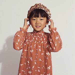 Платье с длинным рукавом Gingersnaps "Brumhilda Ackermann", коричневое с цветами