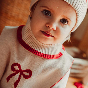 Манишка вязаная That's Mine "Louise Almond Peach", цветущий персик