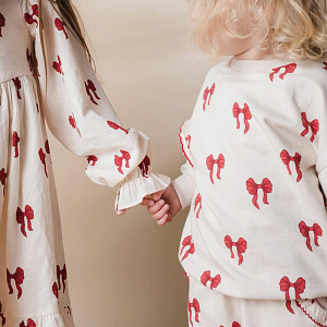 Свитшот That's Mine "Amelia Rouge Boucle", бантики на розовом