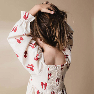 Платье That's Mine "Sarah Rouge Boucle", бантики на розовом