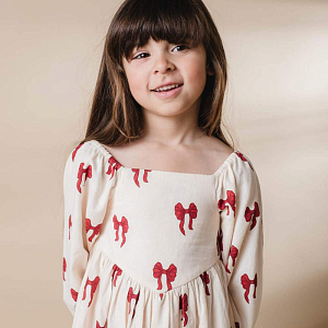 Платье That's Mine "Sarah Rouge Boucle", бантики на розовом