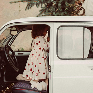 Платье That's Mine "Sarah Rouge Boucle", бантики на розовом