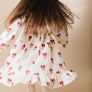 Платье That's Mine "Sarah Rouge Boucle", бантики на розовом