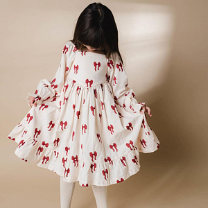 Платье That's Mine "Sarah Rouge Boucle", бантики на розовом