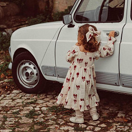 Платье That's Mine "Sarah Rouge Boucle", бантики на розовом