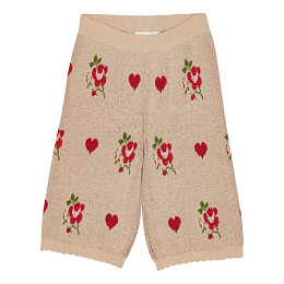 Брюки вязаные Flöss "Amelia Soft Pink", романтика цветов