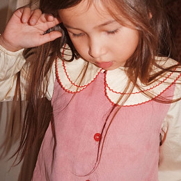 Сарафан вельветовый Flöss "Mia Velvet Rose", бархатная роза