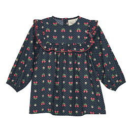 Платье с длинным рукавом Flöss "Sofia Navy Space Berry", звездные ягоды