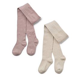 Детские колготки с добавлением шерсти Wheat "Karla", 2 шт, вечерняя роза