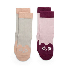 Носки nuuroo "Freja", 2 пары, микс серого с розовым