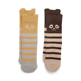 Носки nuuroo "Freja", 2 пары, микс горчичного с коричневым