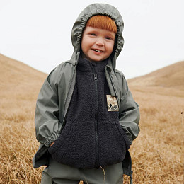 Кофта флисовая на молнии Wheat "Helge Black Sea", ночное море