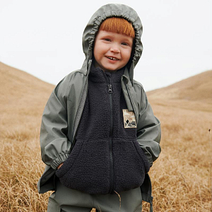 Кофта флисовая на молнии Wheat "Helge Black Sea", ночное море