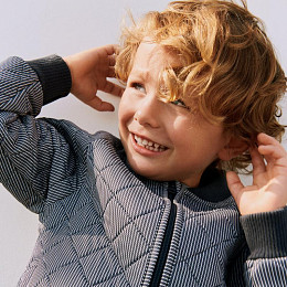 Куртка утепленная Wheat "Thermo Loui Ink Stripe", чернильный орнамент