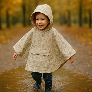 Дождевик Wheat "Drops Slightly Green Flowers", цветы в зелени