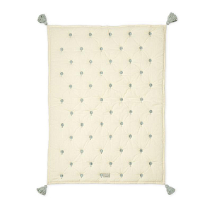 Одеяло с вышивкой Cam Cam Copenhagen "Balloon", кремовое, 120 х 90 см