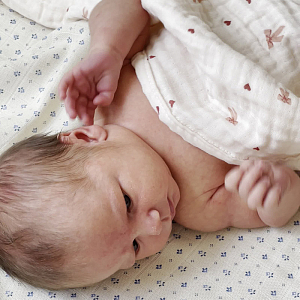 Плед муслиновый Cam Cam Copenhagen "Bows", кремовый, 100 х 100 см