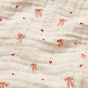 Плед муслиновый Cam Cam Copenhagen "Bows", кремовый, 100 х 100 см