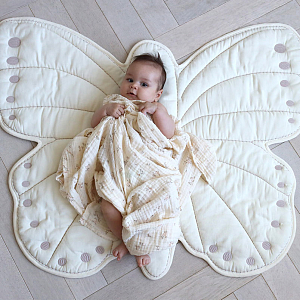 Игровой коврик в виде бабочки Cam Cam Copenhagen "Butterfly", молочный, 100 х 85 см