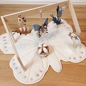 Игровой коврик в виде бабочки Cam Cam Copenhagen "Butterfly", молочный, 100 х 85 см