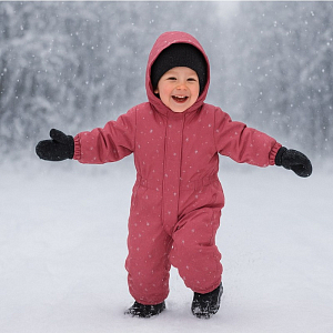 Комбинезон зимний Wheat "Ludo Floating Flowers", водяные лилии