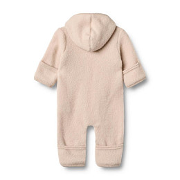 Комбинезон из шерсти мериноса Wheat "Ata Pale Lilac", нежно-розовый