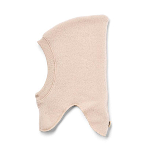 Шапка-шлем из шерсти мериноса Wheat "Eli Pale Lilac", нежно-розовая