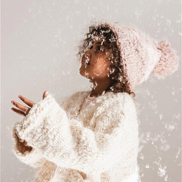 Шапка-бини Mrs. Ertha "Soft Blush", карамельная пудра