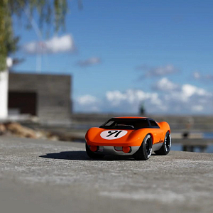 Машина PLAYFOREVER "Ken Gibson", оранжевая