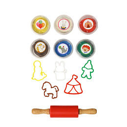 Набор теста для лепки LUKNO с аксессуарами "Цирк"