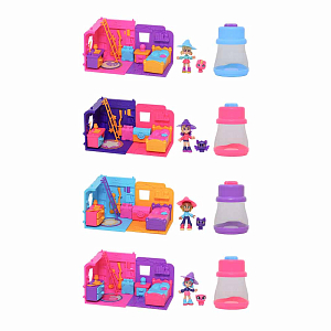 Игровой набор MAGIC MINI MYSTERIES "Волшебный флакон и волшебная комната", спальня Солнце