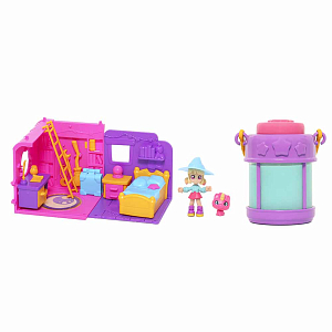 Игровой набор MAGIC MINI MYSTERIES "Фонарь-телепорт и волшебная комната", спальня Луна