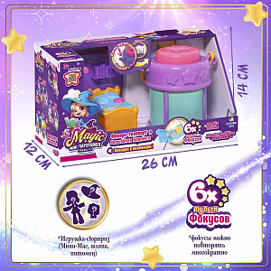 Игровой набор MAGIC MINI MYSTERIES "Фонарь-телепорт и волшебная комната", спальня Луна