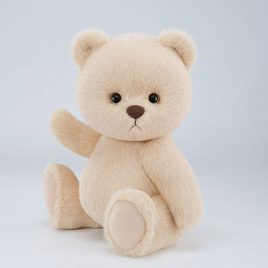 Медведь Lina TeddyTales длинношерстный, M, бежевый, 30 см