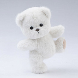 Медведь Lina TeddyTales длинношерстный, M, крем-брюле, 20 см