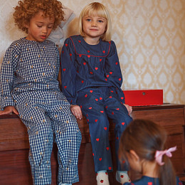 Блуза Flöss "Amee Mid Blue Heart", астрономия сердец