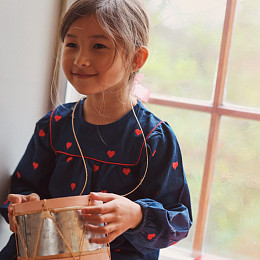 Платье Flöss "Amee Mid Blue Heart", астрономия сердец