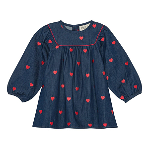 Платье Flöss "Amee Mid Blue Heart", астрономия сердец