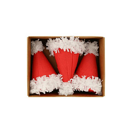 Шары с сюрпризом Meri Meri "Колпачки Санты" , 3 шт