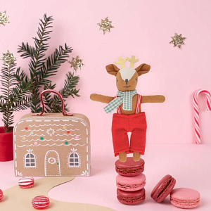 Мини игрушка Meri Meri "Олень в пряничном домике"