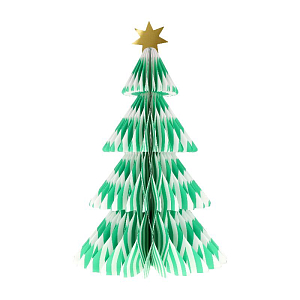 Декорации объёмные Meri Meri "Ёлки полосатые" , 3 шт