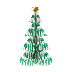 Декорации объёмные Meri Meri "Ёлки полосатые" , 3 шт