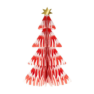 Декорации объёмные Meri Meri "Ёлки полосатые" , 3 шт