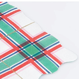 Салфетки Meri Meri, в шотландскую клетку, большие, 16 шт