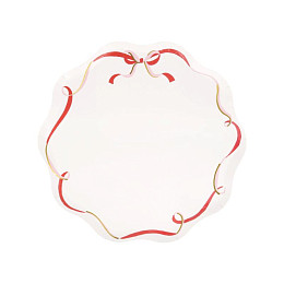 Тарелки Meri Meri, с бантом из ленты, маленькие, 8 шт