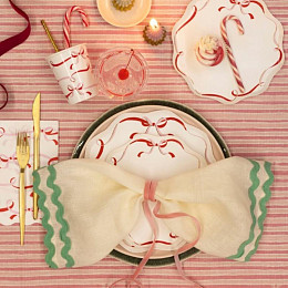 Тарелки Meri Meri, с бантом из ленты, маленькие, 8 шт