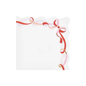 Салфетки Meri Meri, с бантом из ленты, большие, 16 шт